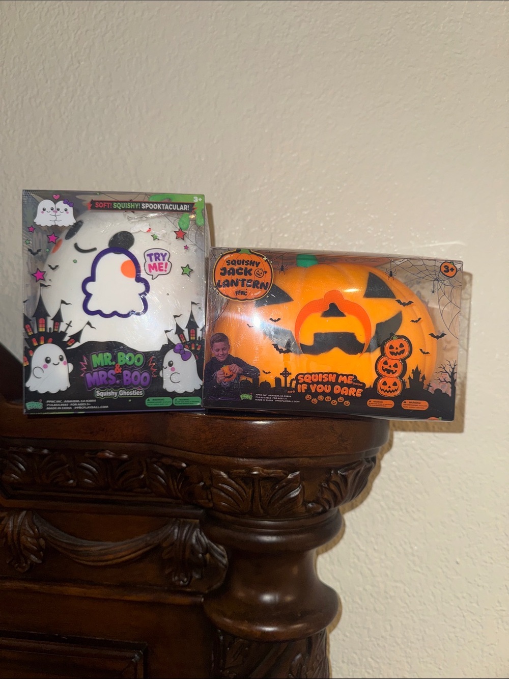 Mr. Boo & Jack O Lantern Halloween Squishy